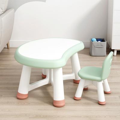 China AMZ Contemporary Popular Goods Lightweight Plastic Drawing Board Dining Activity Table and Chair Set for Indoor and Outdoor Use for sale