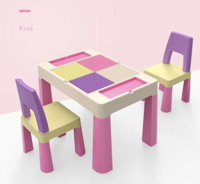 China Modern Modern Student Study Table Kids Game Table With Chair Set for sale