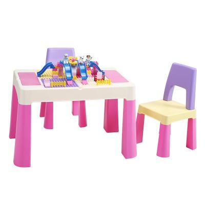 China Modern Creative Plastic Rectangular Drawing Board Toy Girl Study Table Baby Toy Table for sale