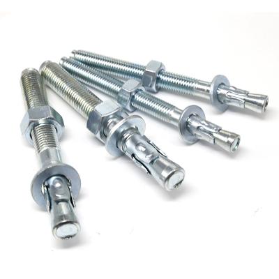 China Customized Steel Concrete Galvanized Stainless Steel Screw Expansion Wall Wedge Anchor Screw Bolt For Building for sale