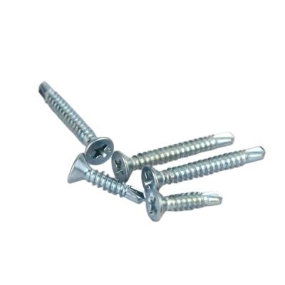 China Cost Effective Installation Customization Length Galvanized Screw Drill Covering Truss Self Drilling Head Countersunk Head Drill Tail Screw for sale