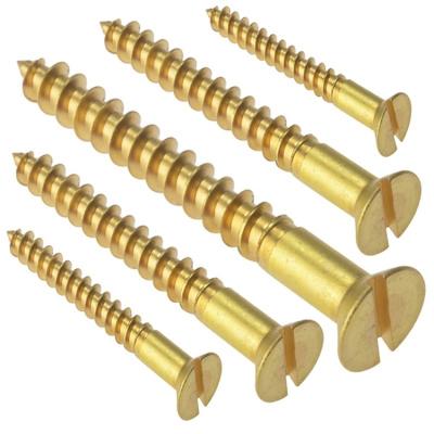 China Bulk Pan Yellow Zinc Flat Head Wood Screws Stainless Self Drilling Tapping Screw For Plastic Wood for sale