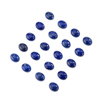 China Color Play Or Fire Good Price Natural Oval Shape Gemstone Lapis Lazuli Apply Cabochon To Ring for sale