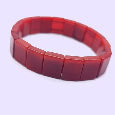 China Wholesale Natural Stone Bracelet Red Agate Gemstone Bracelet High Quality for sale