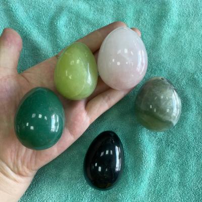 China Wholesale 100% natural natural healing nephrite jade rose crystal quartz yoni eggs jade yoni eggs for sale