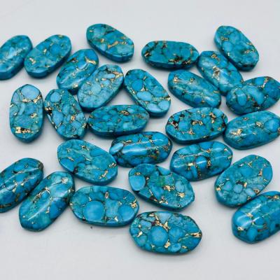 China Factory Wholesale Natural Color Changing Turquoise Loose Gemstone Turquoise Cabochon for sale