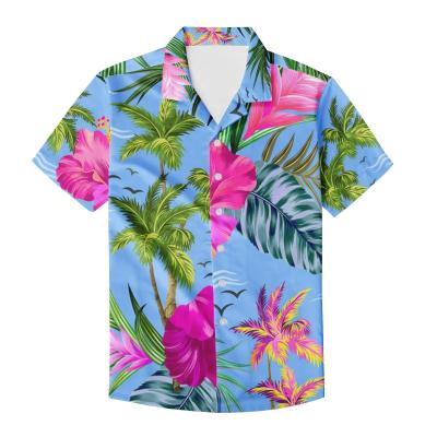 China Dropshipping Viable Traditional Hawaiian Tribal Styles Shirts Mens Wholesale Breathable Custom Logo Printing Mens Plus Size Samoa for sale