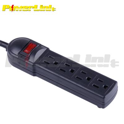 China Residential / General Purpose S90080 4 Outlet Power Strip With Surge Protector Power Bar for sale