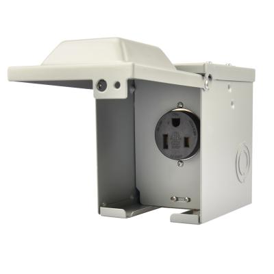 China Residential / General Purpose Welder Electric Power Outlet Box NEMA 6-50R Outlet Box 50 Amp 250V Welder ETL Listed for sale