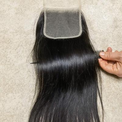 China Wholesale Brazilian Straight Natural Body Wave HD Color Virgin Human Hair 4x4 5x5 6x6 7x7 Transparent Lace Closure for sale