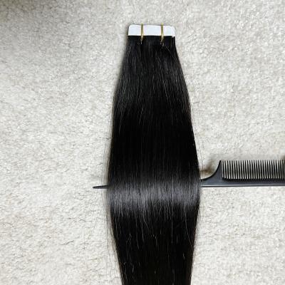 China Virgin 100% Raw Indian Remy Human Hair Tape Ins Extension Straight Wholesale Double Ended Hair Tape Promotion for sale