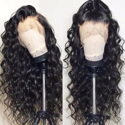 China Promo Body Wave Cuticle Aligned Brazilian Virgin Human Hair 13X6 Lace Frontal Deeper Swiss Transparent HD Lace Frontal Wig for sale