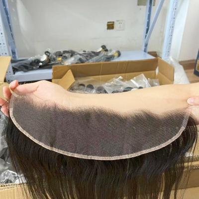 China Direct Selling Straight Hd Lace Frontal Closure, Transparent Swiss Lace Frontal Vendor, Straight Hd Lace Headband for sale