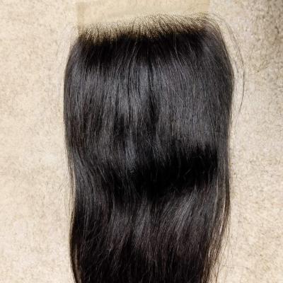 China Wholesale Regular Wave Pre-Plucked Straight Swiss Virgin Hair 4*4 5X5 6X6 7X7 Lace Closure Brazilian Free Part for sale