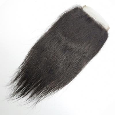 China Other Wholesale Pre-plucked Brazilian Free Part Virgin Human Hair 4*4 5X5 6X6 7X7 Straight Swiss Lace Closure for sale