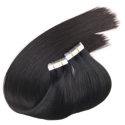 China Wholesale Cheap Double Drawn Virgin Remy Human Hair Natural Black Raw Tape Curly Tape In Hair Extension 100% Curly Hair for sale