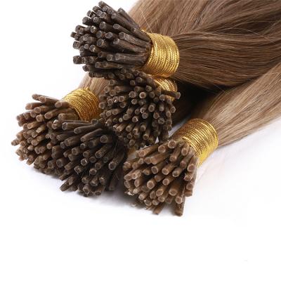 China Curly Curly Wholesale 13A Grade Double Drawn I Tip Indian Remy Human Hair Extensions India Black Hair for sale