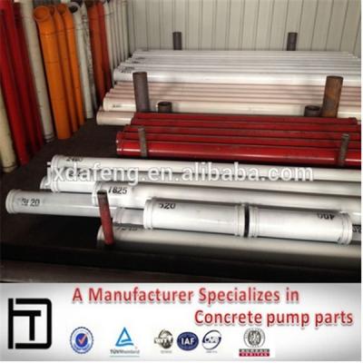 China Putzmeister Concrete Pump Parts DN125 4.5mm Concrete Pump Spare Part 3M Thick Double Wall Delivery Pipe for sale