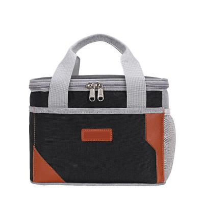 China Custom Logo Outdoor Large Capacity Aluminum Waterproof Foil Waterproof 600D Picnic Insulated Lunch Cooler Bag for sale