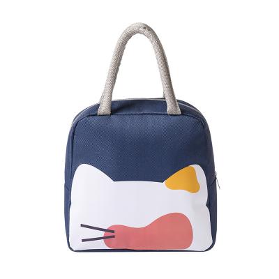 China 2022 New Eco-Friendly Polyester Cute Cartoon Thermal Waterproof Nurse Portable Insulated Lunch Tote Bags For School Kids Women for sale