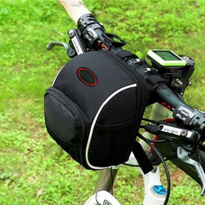 China Custom High Quality Multifunctional Durable Bicycle Handlebar Bag OEM Front Frame Recycled Rpet Waterproof Outdoor Bike Bag With Cover for sale