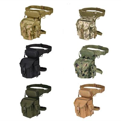 China High Quality Water Proof Men Leisure Outdoor Sport Waist Packs Canvas Leg Bag Mini Riding Cycling Waist Leg Tactical Bag for sale