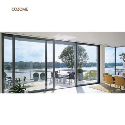 China Wholesale Price Modern Powder Coated Aluminum Entry Sliding Door Price for sale