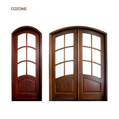 China Latest Design Customized Modern Wooden Doors Room Door Rounded Interior Design for sale