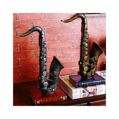 China Europe vintage saxophone musical instrument, old cafe, bar, home accessories, living room, bedroom, TV cabinet decoration for sale