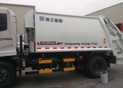 Chine Camion à ordures de chargeur d'arrière de XZJ5121ZYS 9.6m3, véhicule hydraulique de collecte des déchets avec le récipient détachable à vendre