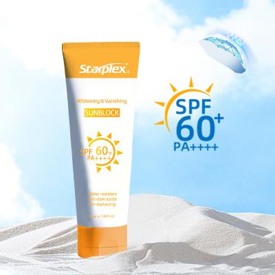 China Straplex Private Label Sunblock Sun Screen Cream Organic Whitening Waterproof Mineral Sunscreen Lotion SPF 60 for sale