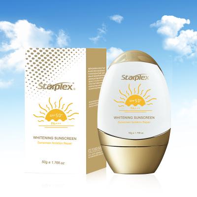 China Sunscreen Milk SPF 50 Sunscreen Lotion Natural Skin Care Whitening Oil-control Cream Moisturizer Sunblock For Sun Protection for sale