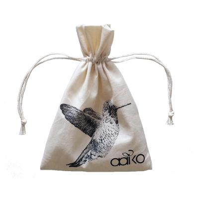 China Gift Bag Cotton Canvas Drawstring Bag for sale