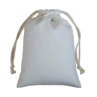 China Custom Recycled Recyclable White Cotton Pouch Drawstring Dust Bag Covers For Silk Handbag OEM Customized Logo Style Industrial for sale