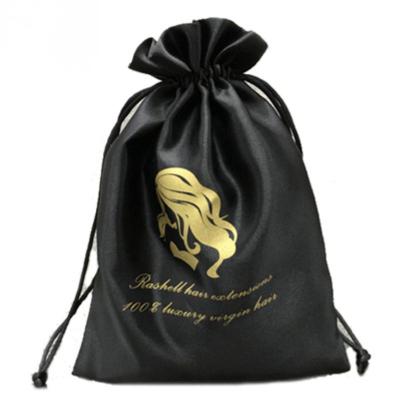 China Recyclable High Quality Industrial Use Satin Bag Sealing And Handle And Drawstring Gift Hair for sale