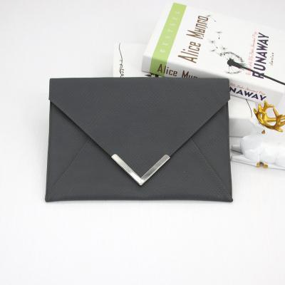 China Wholesale Design Durable Grabs PU Leather Woman Envelope Clutch Bag Fashion Ladies Flat Handbag Purse for sale