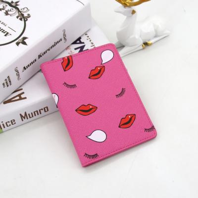 China PU Card Holder Faux Leather Wallet For Women Custom Printing Credit Card Organizer for sale