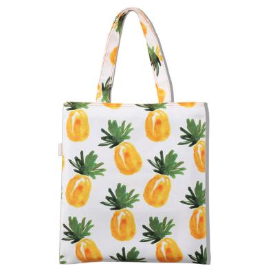 China Durable Printed RPET Eco Cotton Canvas Product Reusable Bags, Waterproof Canvas Bag, Beach Bulk Bags For Women for sale