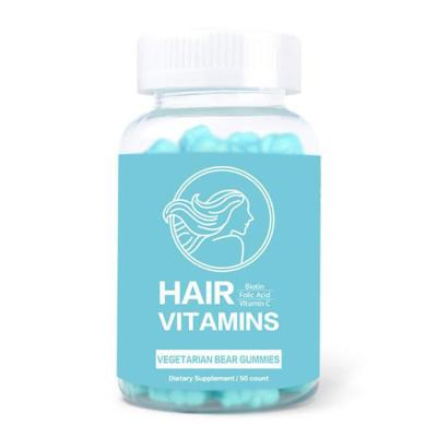 China Wholesale Best Organic Vegan Regrowth Growth Vegan Private Label Hair Vitamins Gummies Supplement for sale