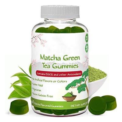 China Pure Organic Certified Green Tea Matcha Gummies Private Label Ceremonial Grade Wholesale Antioxidants Vegan Based Weight Loss Pectin For Skin for sale