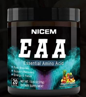 China Wholesale Bulk Enhanced Muscle Mass & Bodybuilding 2022 Complete Recovery Free Sample Private Labels BCAA EAA Powder 9 EAA Essential Amino Acids for sale