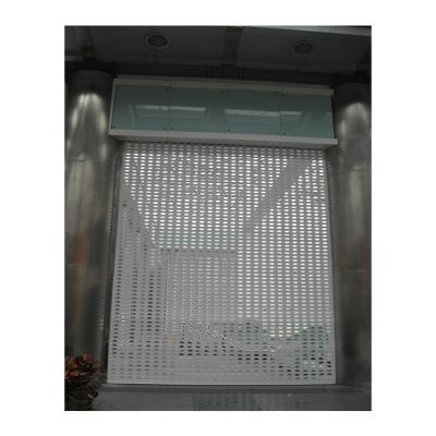 China Environmental Friendly Modern Perforated Roller Shutters Good Ventilation Rolling Shutters With Holes Balcony Aluminum Roll Up Shutter Doors for sale