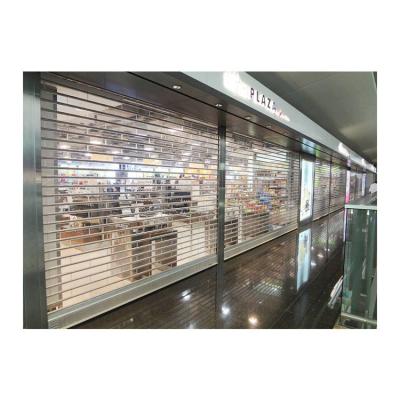 China Anti-theft cheap price transparent roller doors or custom frosted polycarbonate roller shutter for sale for sale