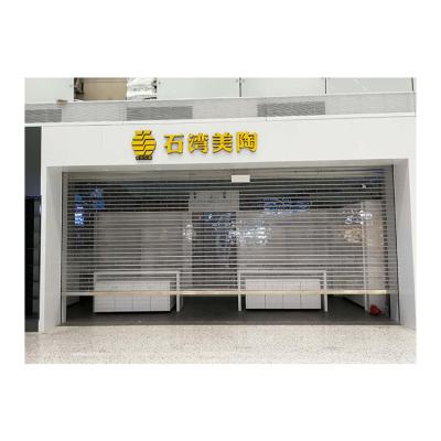 China Stylish Auto Electric Plastic Transparent Rolling Shutters Transparent Roller Door for sale