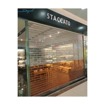 China Modern Commercial Crestal Roll Doors Shop And Store Polycarbonate Roller Shutters for sale