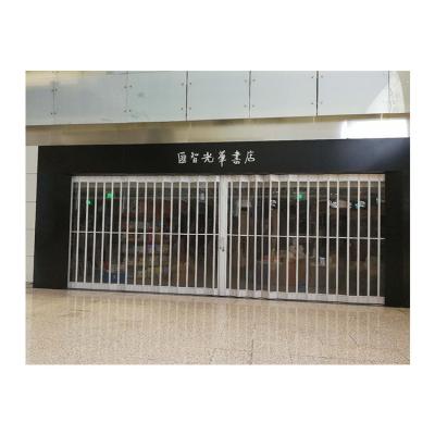 China Front Folding Plastic Doors Transparent Modern Polycarbonate Store Shutter Bifold Door for sale