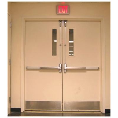 China Cheap Steel 1 Hour Fire Protection Emergency Exit Security Door Fire Resist Entrance Double Flush Interior Fire Rated Doors for sale