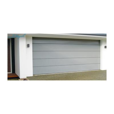 China Hot Selling Insulated 1 Ribbed Ribline Garage Doors Simple Design Sectional Entry Doors for sale