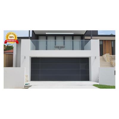 China 8x7 Sound Insulation Roll Up Overdead Commercial Sectional Doors For Warehouse Black Garage Doors for sale