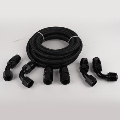 China Stainless Steel Cpe Fuel Hose End Fitting Petroleum Gas Cooler Nylon Braided Rubber Hose for sale